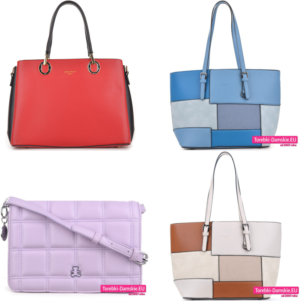 Kuferki i duże torby w ładnych kolorach